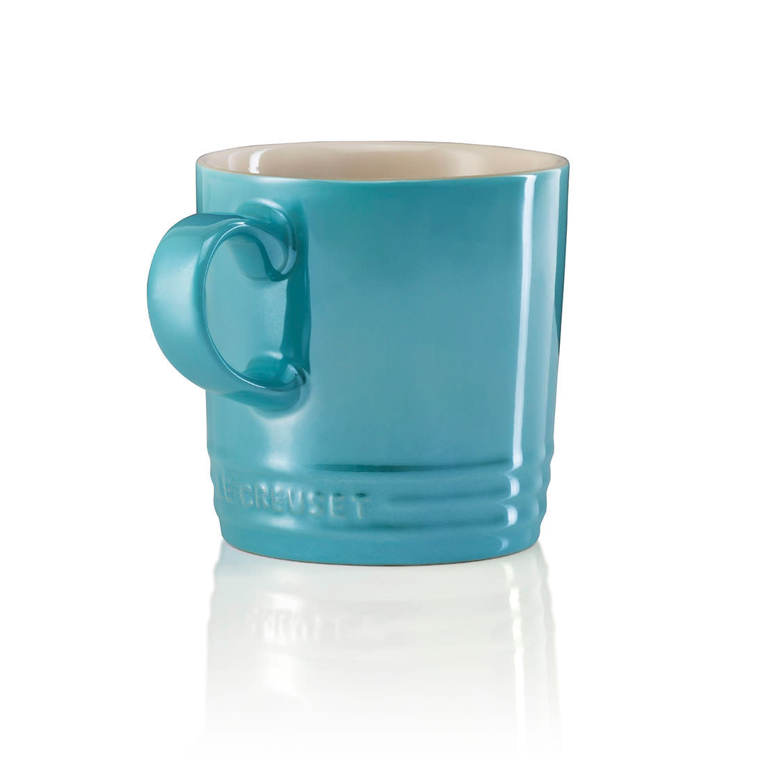 Le Creuset Кружка 350 мл, бирюзовая Metallic Karibik | https://grandposuda.com.ua