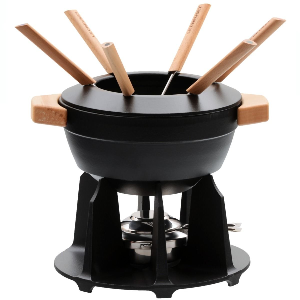 Le Creuset Набор для фондю на 6 персон, 2,1 л, черный | https://grandposuda.com.ua