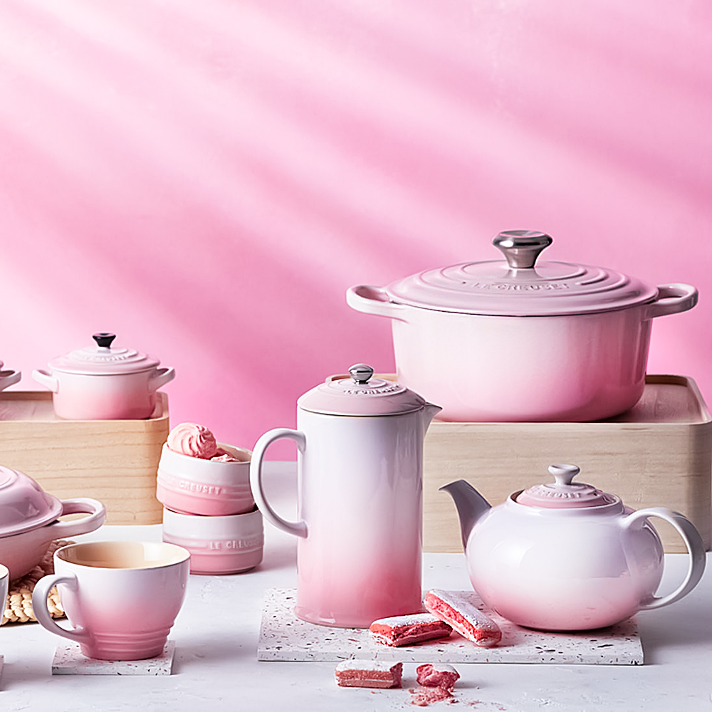Le Creuset Френч-прес 800 мл Рожевий Shell Pink | https://grandposuda.com.ua