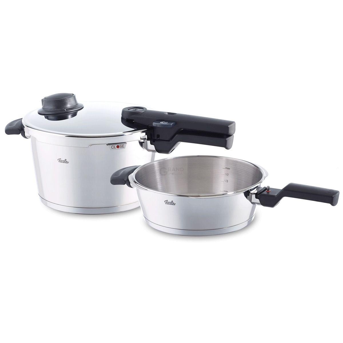 Fissler Набор скороварок 4,5 + 2,5 л, 2 предмета, Vitavit Comfort | https://grandposuda.com.ua