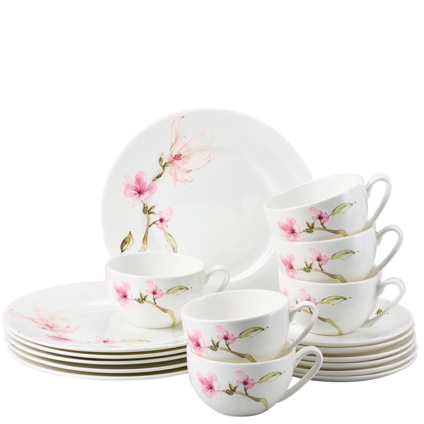 Rosenthal Кофейный сервиз 18 предметов Magnolie Jade | https://grandposuda.com.ua