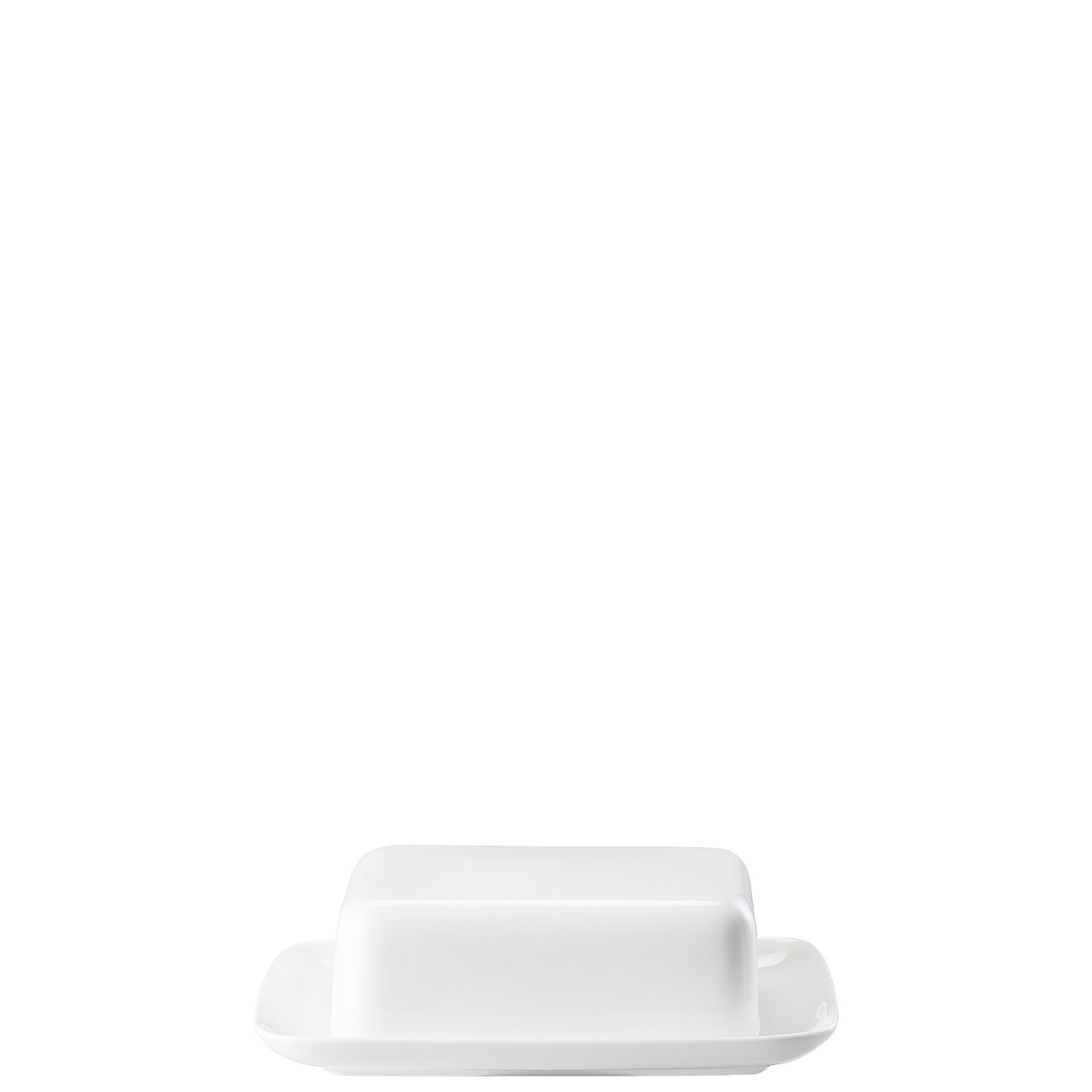 Rosenthal Маслянка для вершкового масла з кришкою 250 г біла Jade | https://grandposuda.com.ua