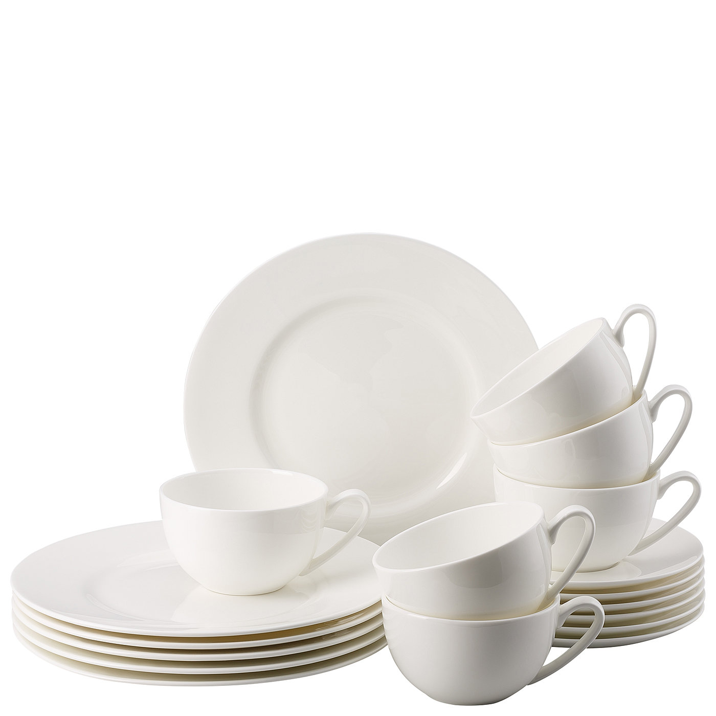 Rosenthal Кофейный сервиз 18 предметов белый Jade | https://grandposuda.com.ua