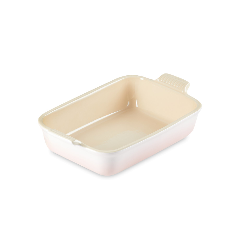 Le Creuset Форма для запікання прямокутна 1,1 л рожева Shell Pink | https://grandposuda.com.ua