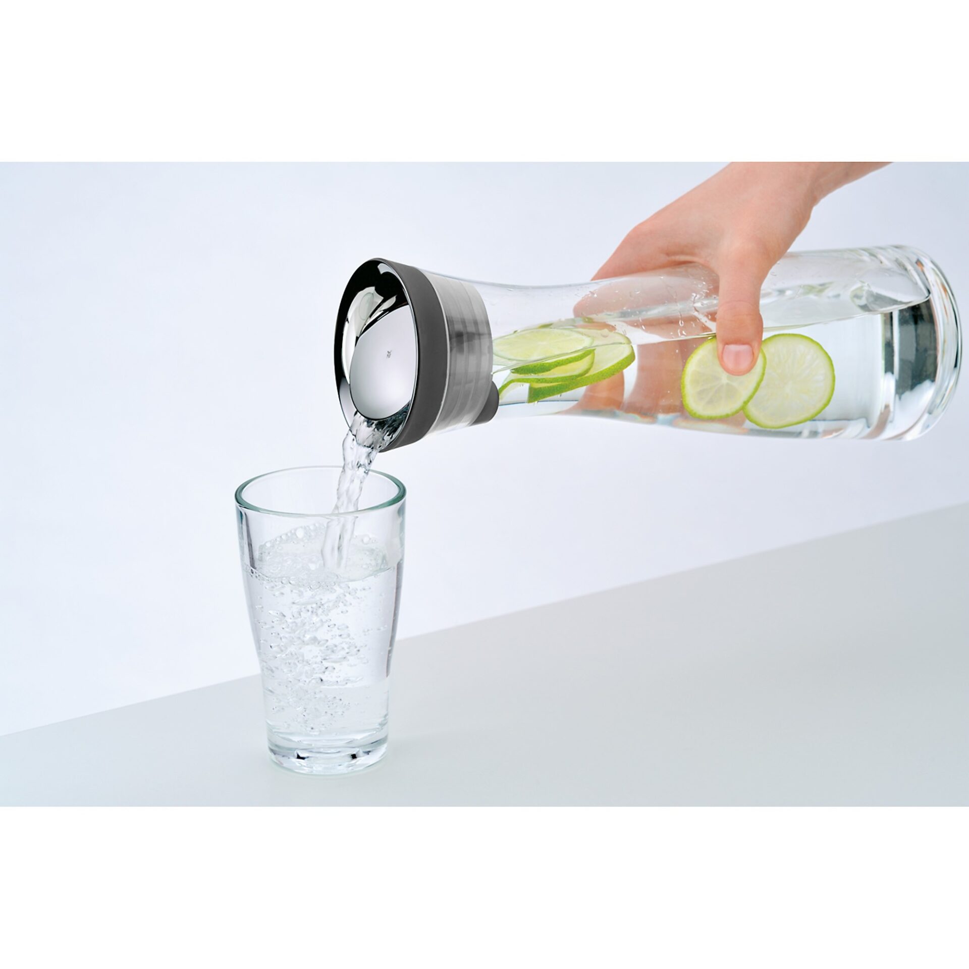WMF Графін для води, чорний 1,0 л + 2 склянки Basic | https://grandposuda.com.ua