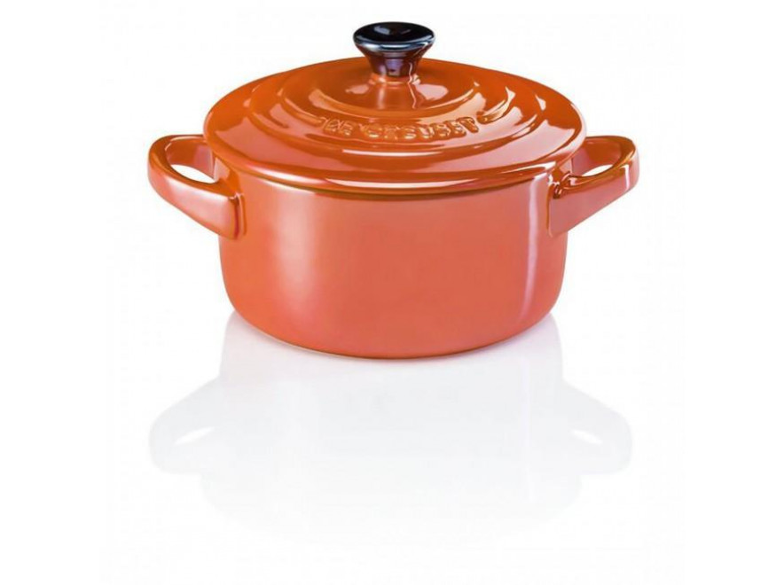 Le Creuset Мини-кастрюля / жаровня 10 см, Metallic Ofenrot | https://grandposuda.com.ua