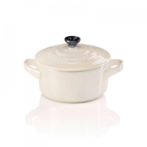 Le Creuset Міні-каструля / жаровня 10 см Metallic Creme | https://grandposuda.com.ua