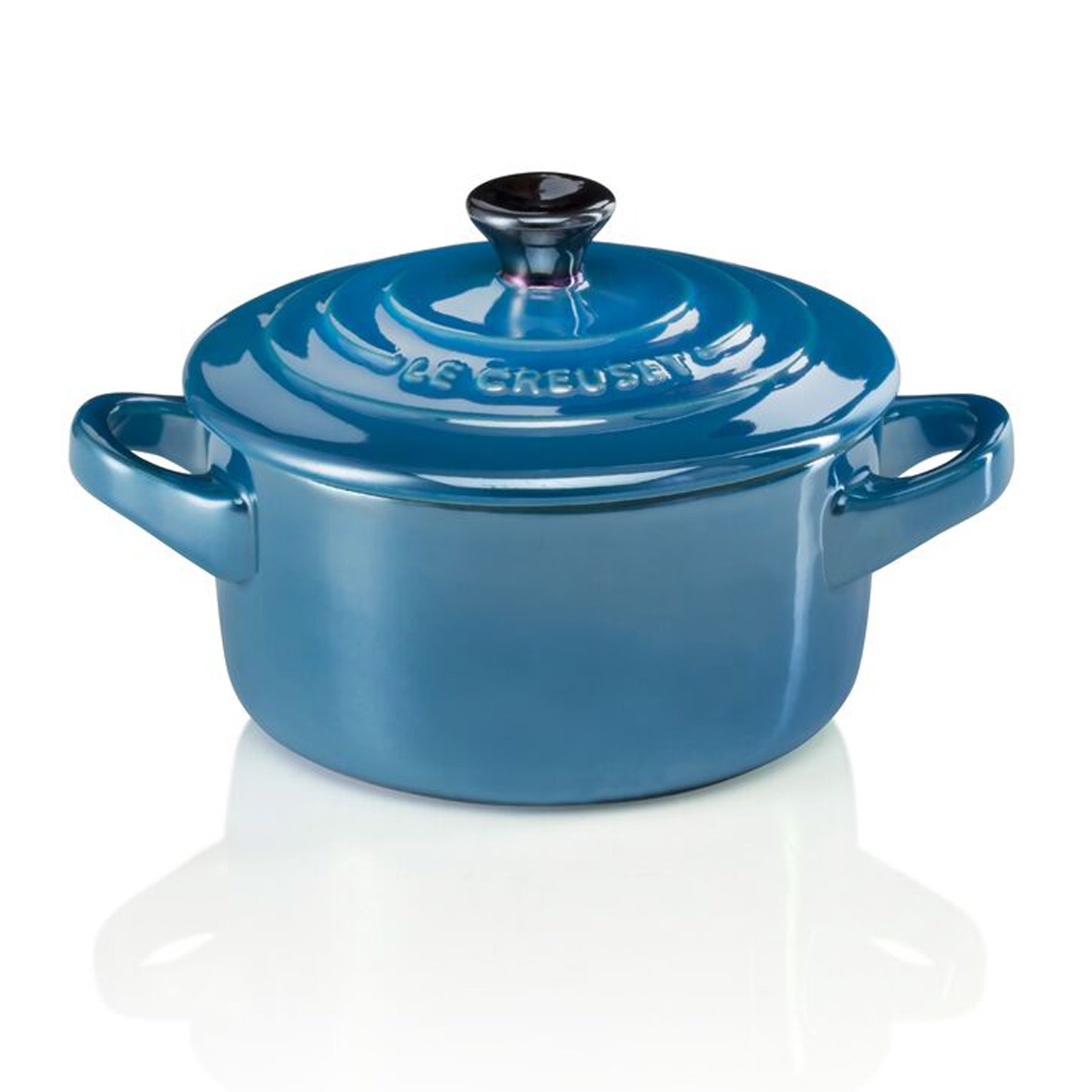 Le Creuset Кастрюля / жаровня с крышкой 10 см Metallic Marseille | https://grandposuda.com.ua
