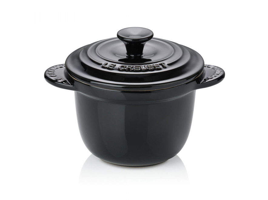 Le Creuset Міні-Кокотница 13 см з кришкою, чорна Every Black | https://grandposuda.com.ua