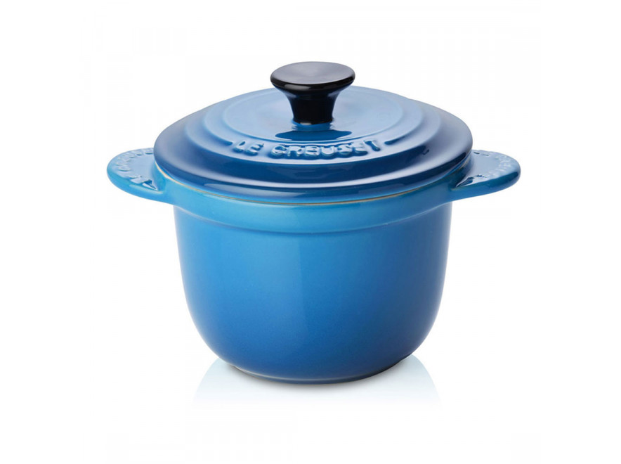 Le Creuset Міні-Кокотница 13 см з кришкою, синя Every Marseille | https://grandposuda.com.ua