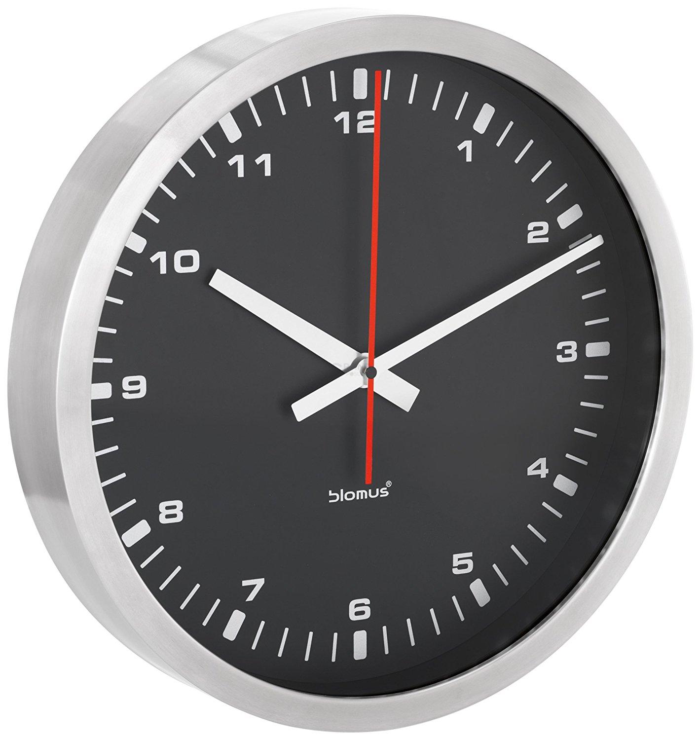 Blomus Часы настенные 40 см черный Era | https://grandposuda.com.ua