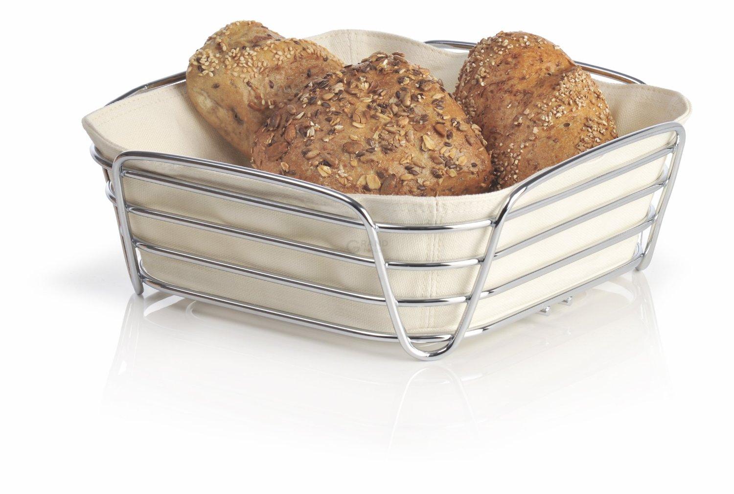 Blomus Корзинка для хлеба 25 x 25 см песок Delara | https://grandposuda.com.ua