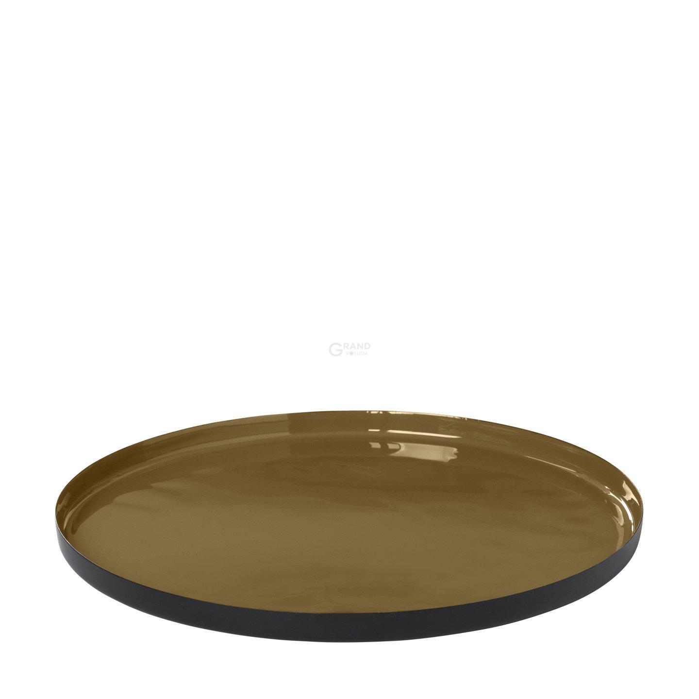 Blomus Підношення з поліпропілену 30 см Dull Gold Viso | https://grandposuda.com.ua