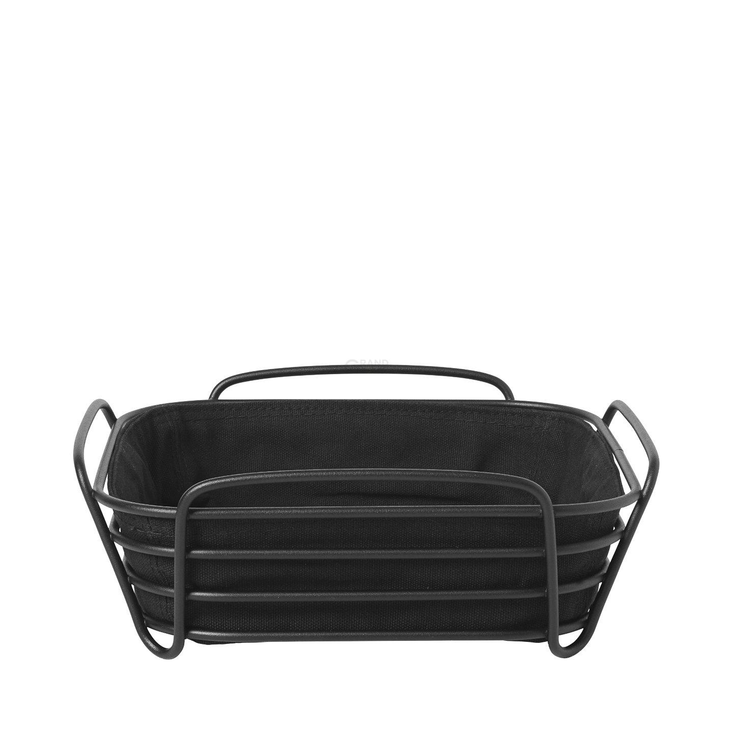 Blomus Корзина для хлеба 25 х 25 см черная Delara | https://grandposuda.com.ua