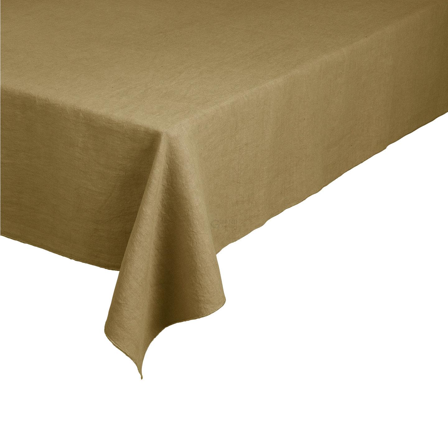 Blomus Скатертина лляна 140 х 220 см Dull Gold Lineo | https://grandposuda.com.ua