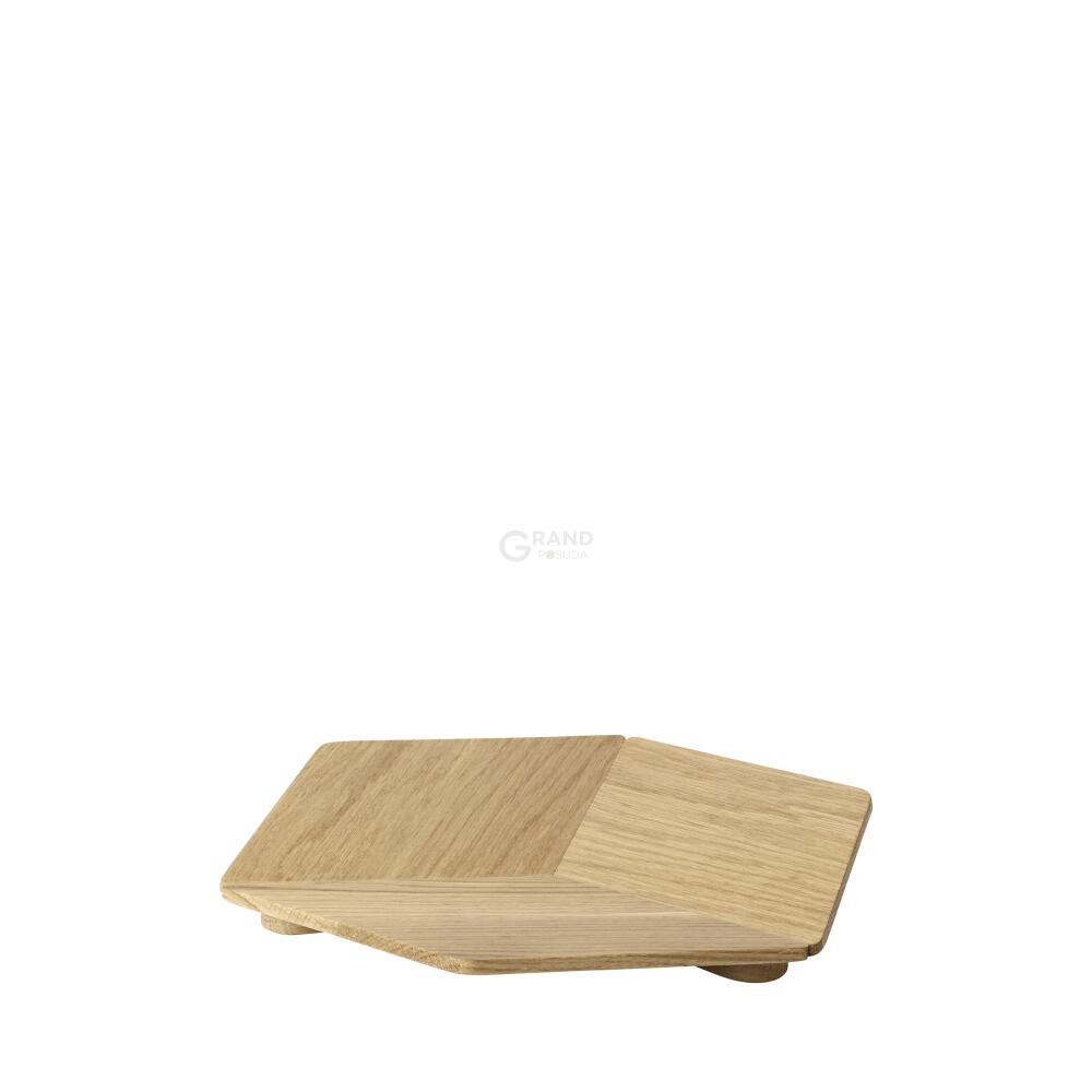 Blomus Піднос дубовий 29,5x3,5х26 см S HEXA | https://grandposuda.com.ua