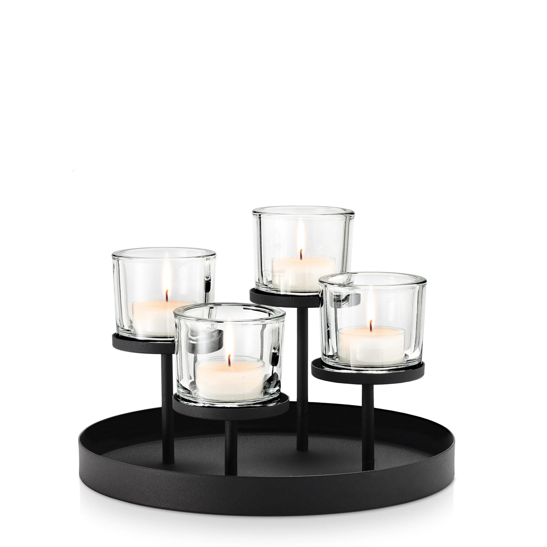 Blomus Подсвечник на 4 свечи 31,5 х 21,5 см Nero | https://grandposuda.com.ua