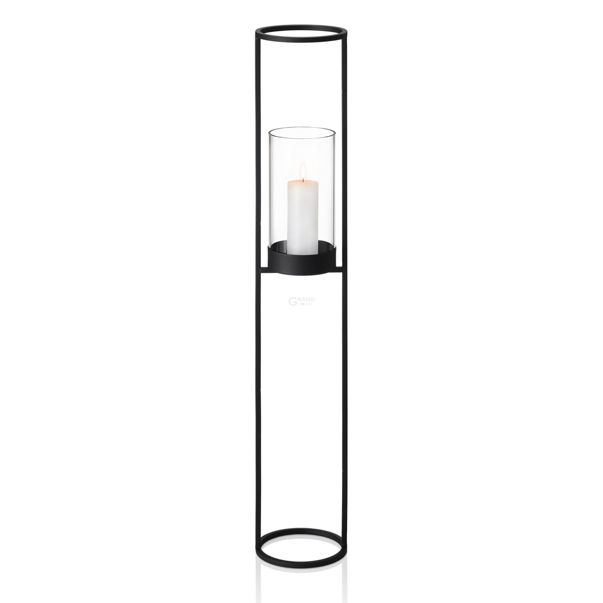 Blomus Напольный декоративный подсвечник 120х21 см, черный Nero | https://grandposuda.com.ua