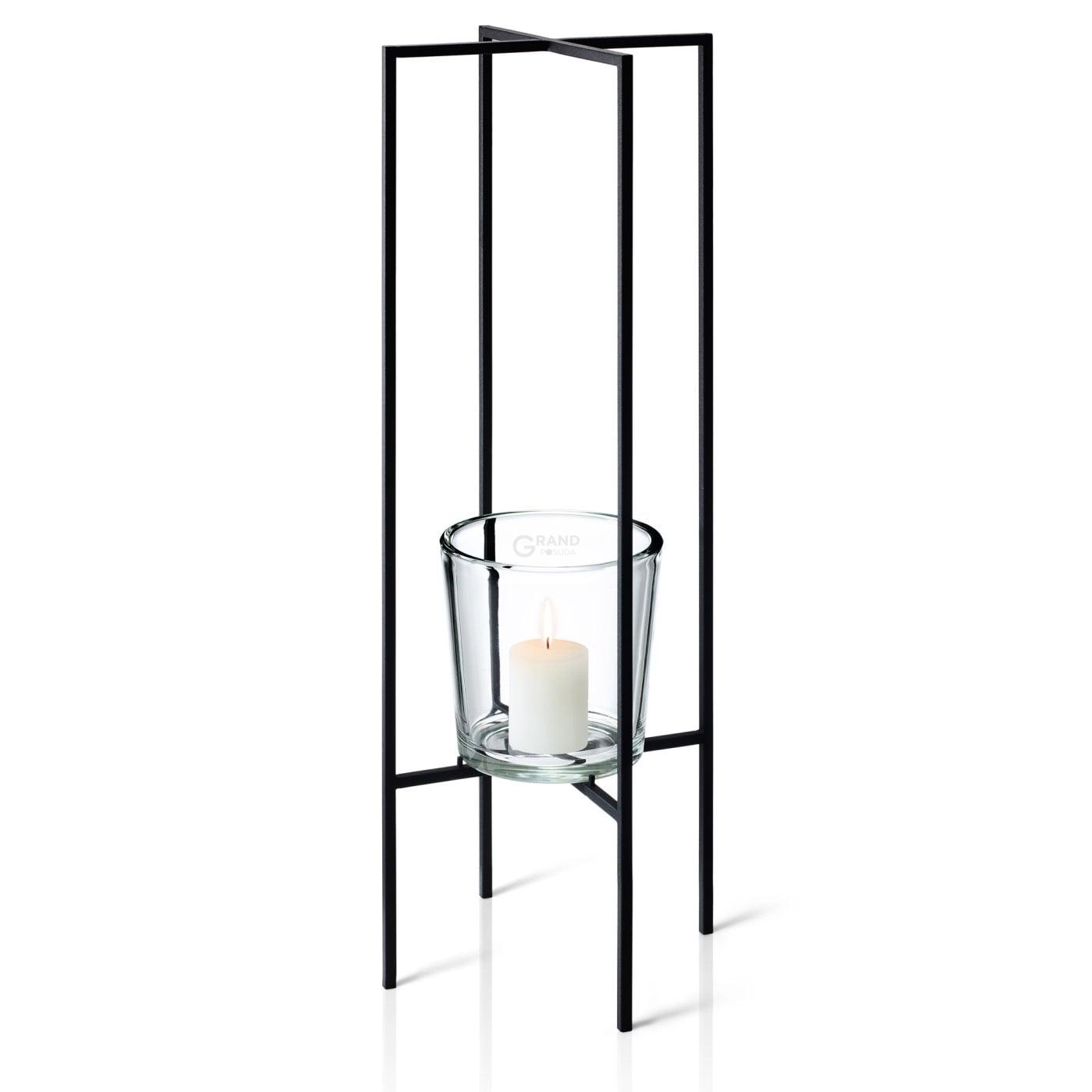 Blomus Напольный декоративный подсвечник 80х30,5 см, черный Nero | https://grandposuda.com.ua