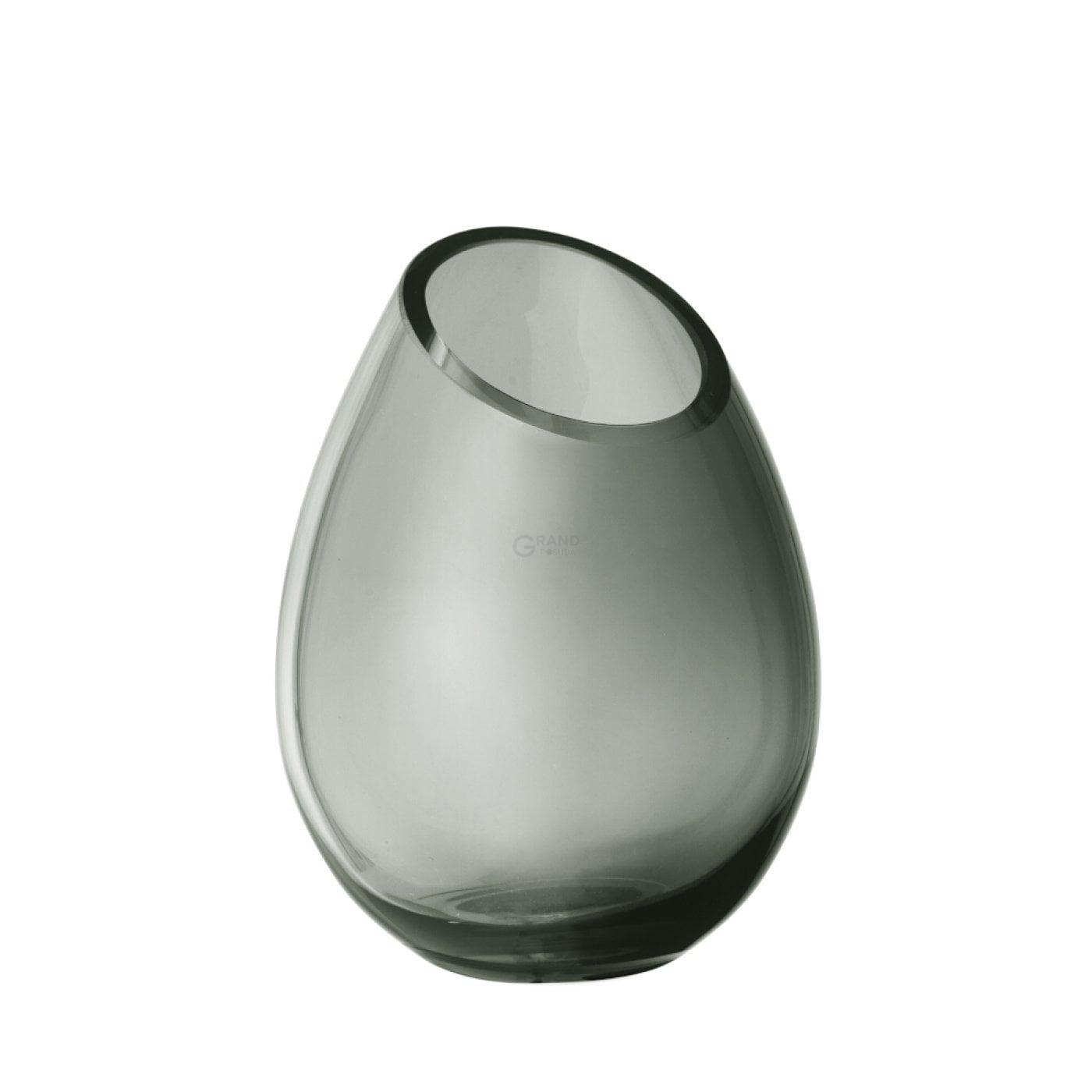 Blomus Ваза 16,5 см серая Drop | https://grandposuda.com.ua