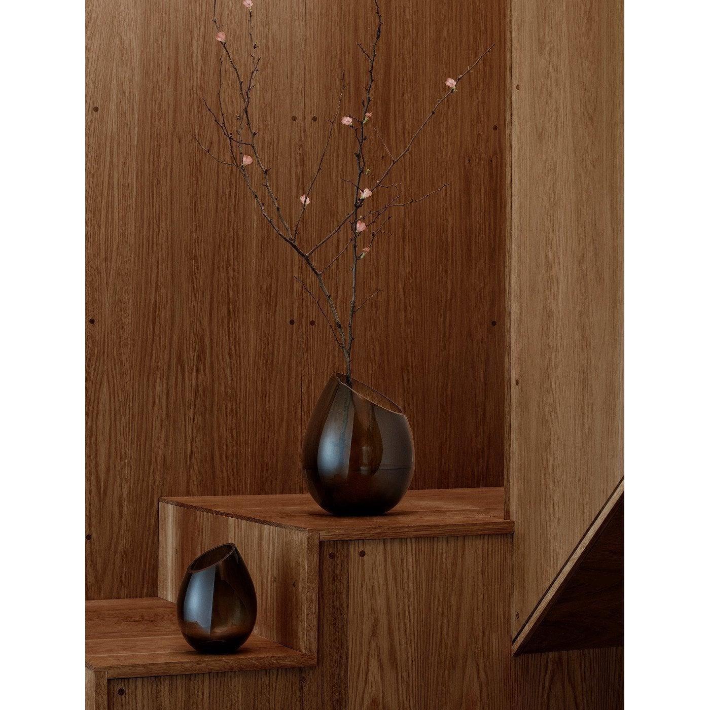 Blomus Ваза 16,5 см серая Drop | https://grandposuda.com.ua