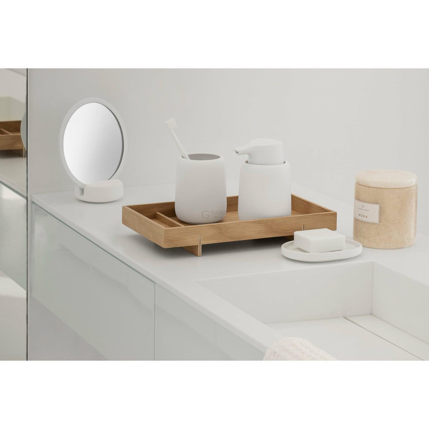 Blomus Зеркало косметическое белое Sono | https://grandposuda.com.ua