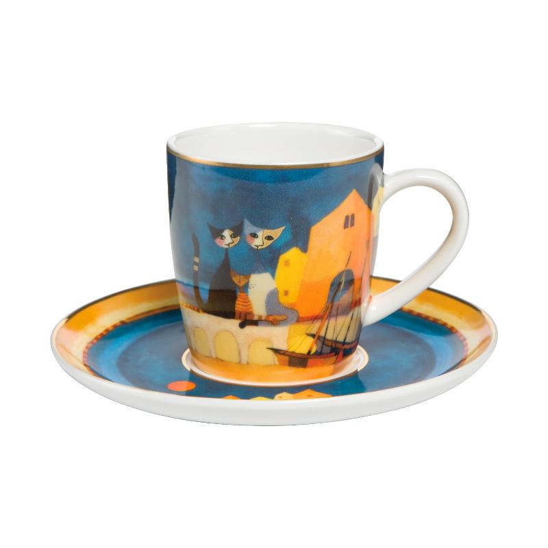 Goebel Чашка для еспрессо з блюдцем, 0,1 л,Rosina Wachtmeister Table Top | https://grandposuda.com.ua