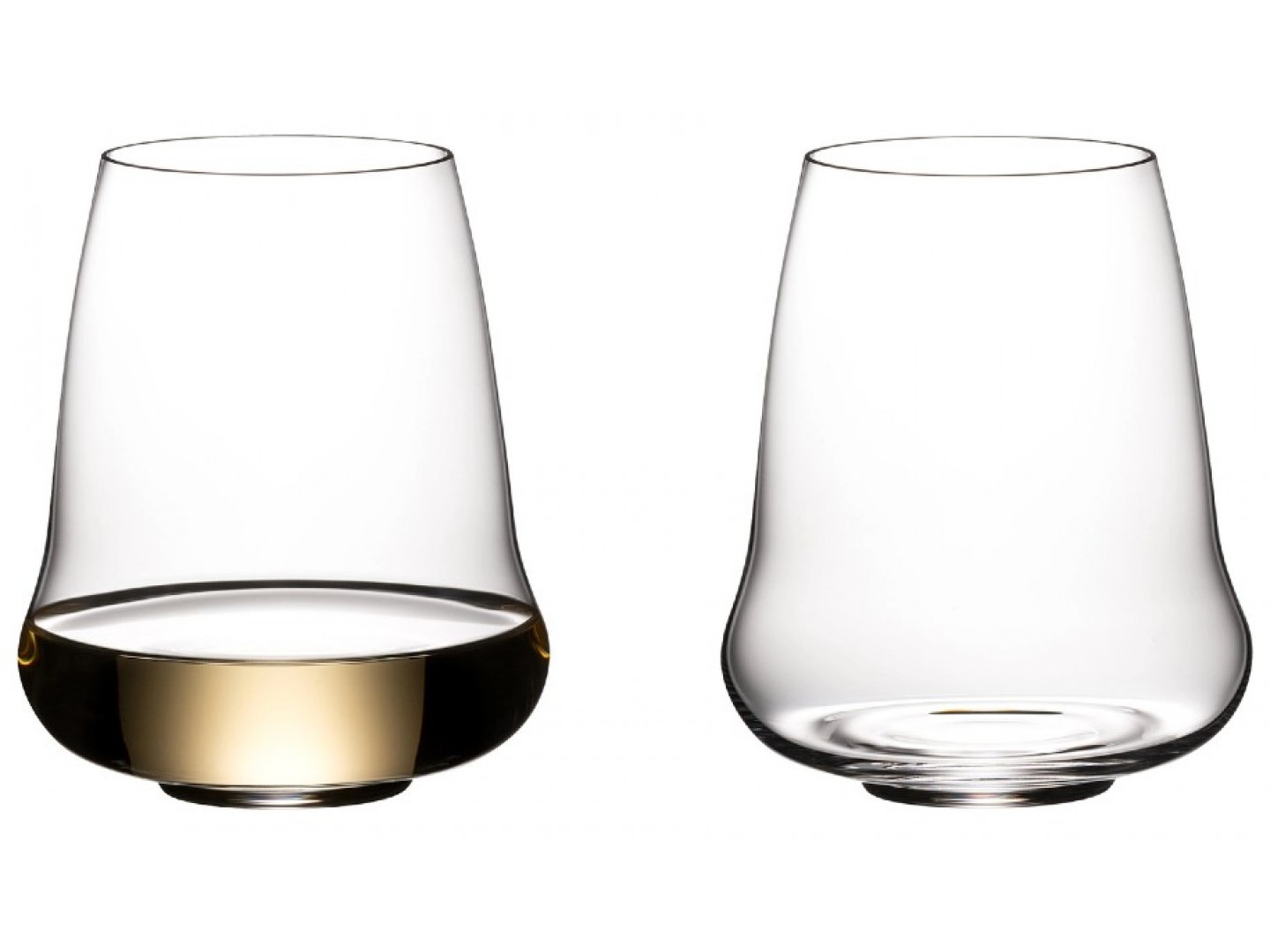 Riedel Набір келихів для білого вина 2 предмета Riesling / Champagne Stemless Wings | https://grandposuda.com.ua