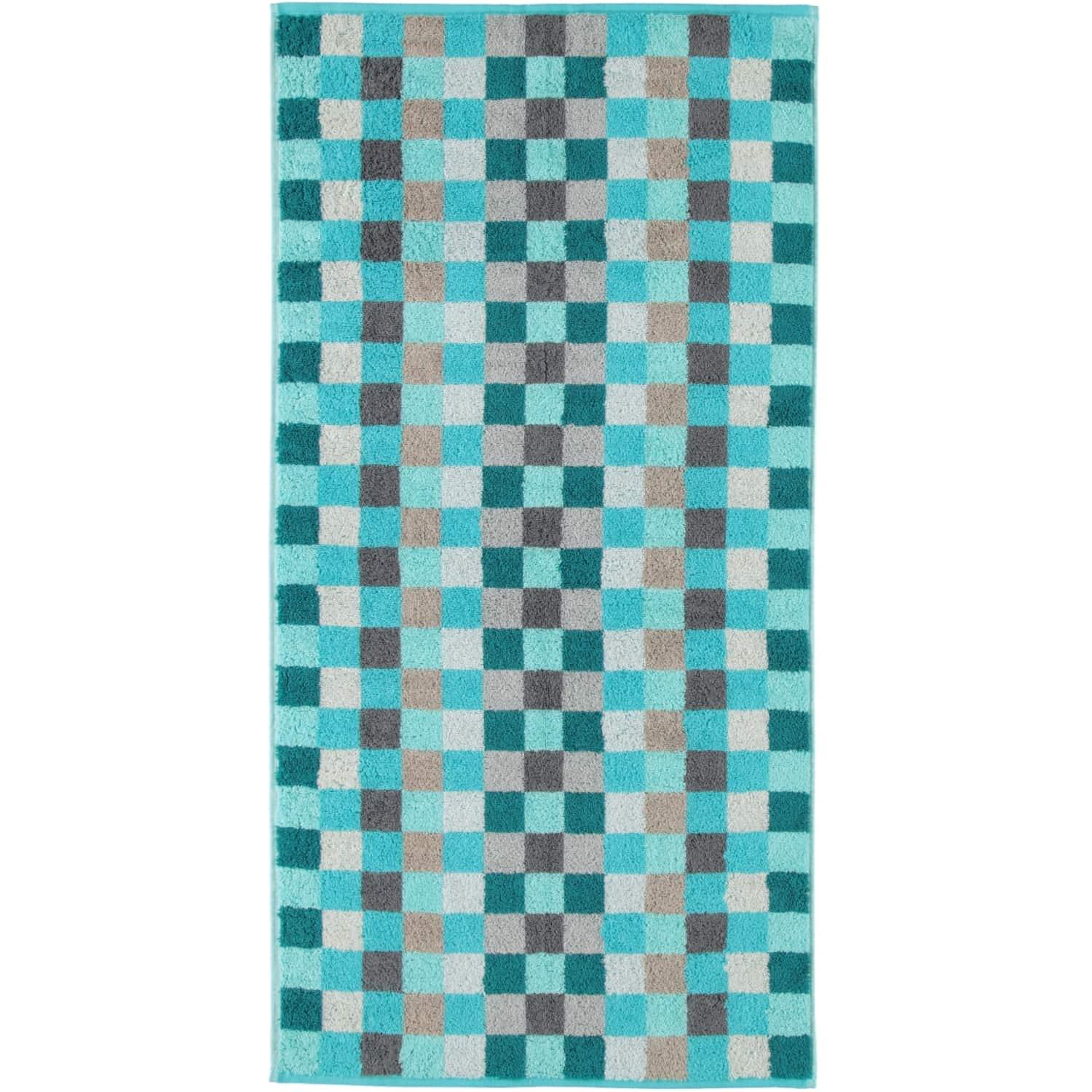 Полотенце для рук 50 х 100 см Turquoise Karo Unique Cawo | https://grandposuda.com.ua