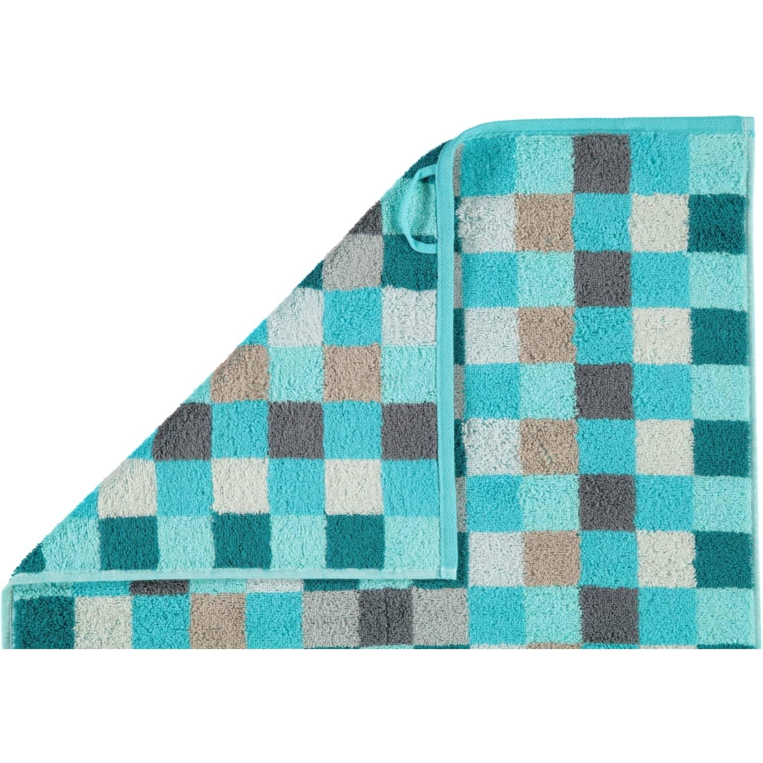 Полотенце 30 х 30 см Turquoise Karo Unique Cawo | https://grandposuda.com.ua