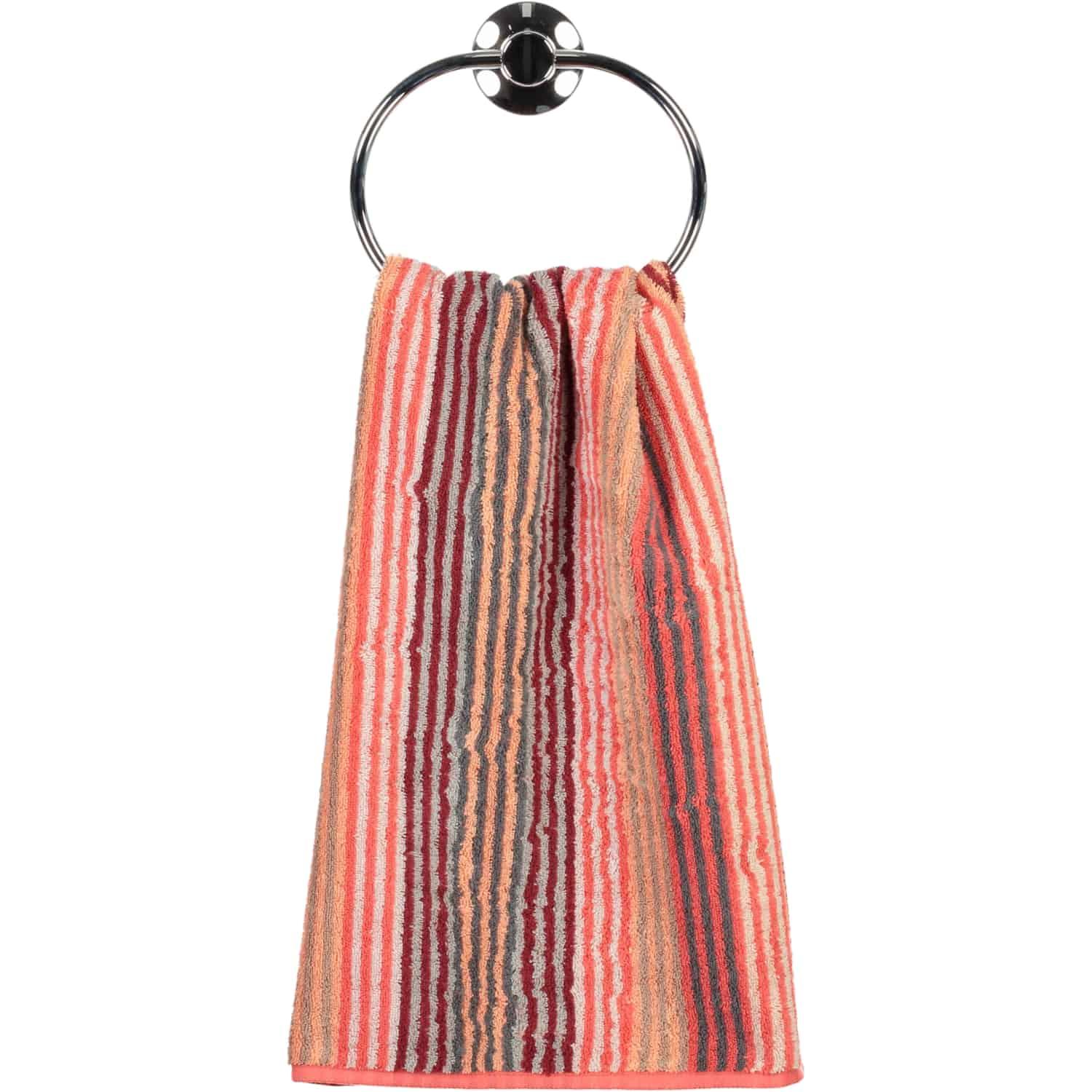 Рушник для рук 50 х 100 см Koralle Stripes Unique Cawo | https://grandposuda.com.ua