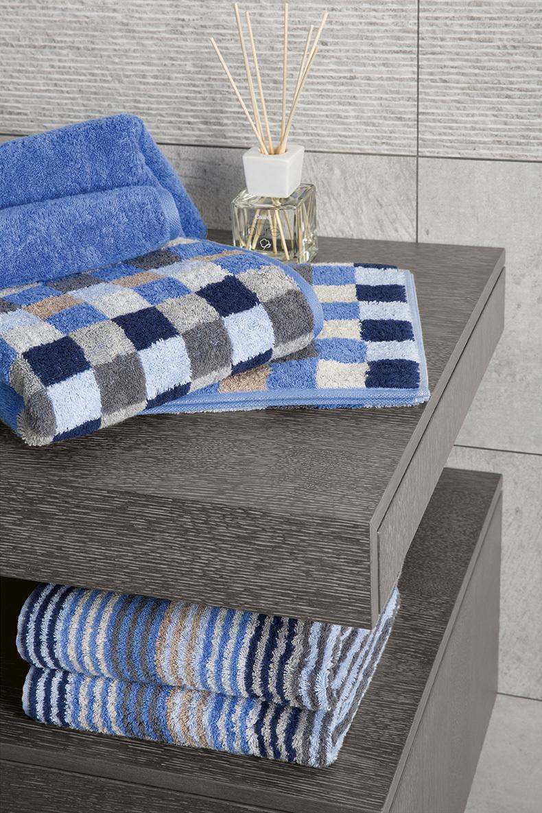 Полотенце для рук 50 х 100 см Saphir Stripes Unique Cawo | https://grandposuda.com.ua