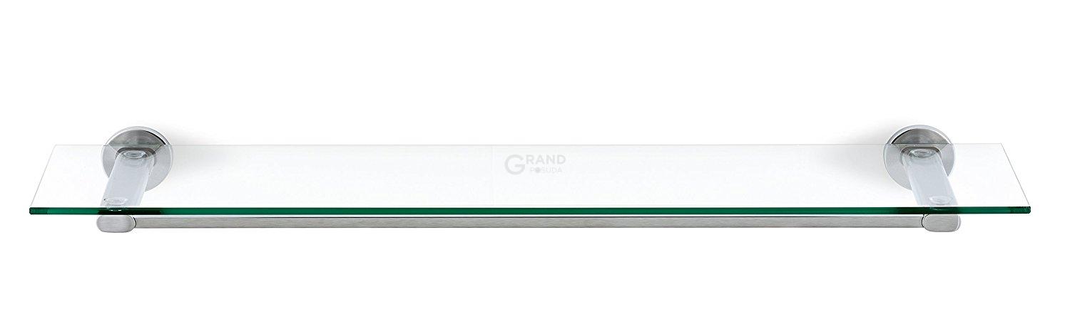 Blomus Полка для ванной стеклянная настенная матовая 76 см Areo | https://grandposuda.com.ua