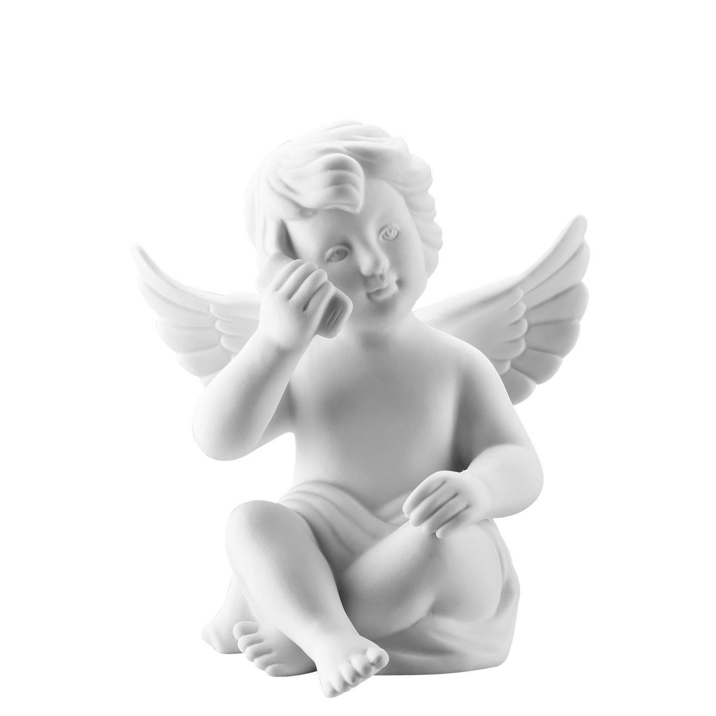 Rosenthal Фігурка Ангел з телефоном 10 см біла матова Angel | https://grandposuda.com.ua