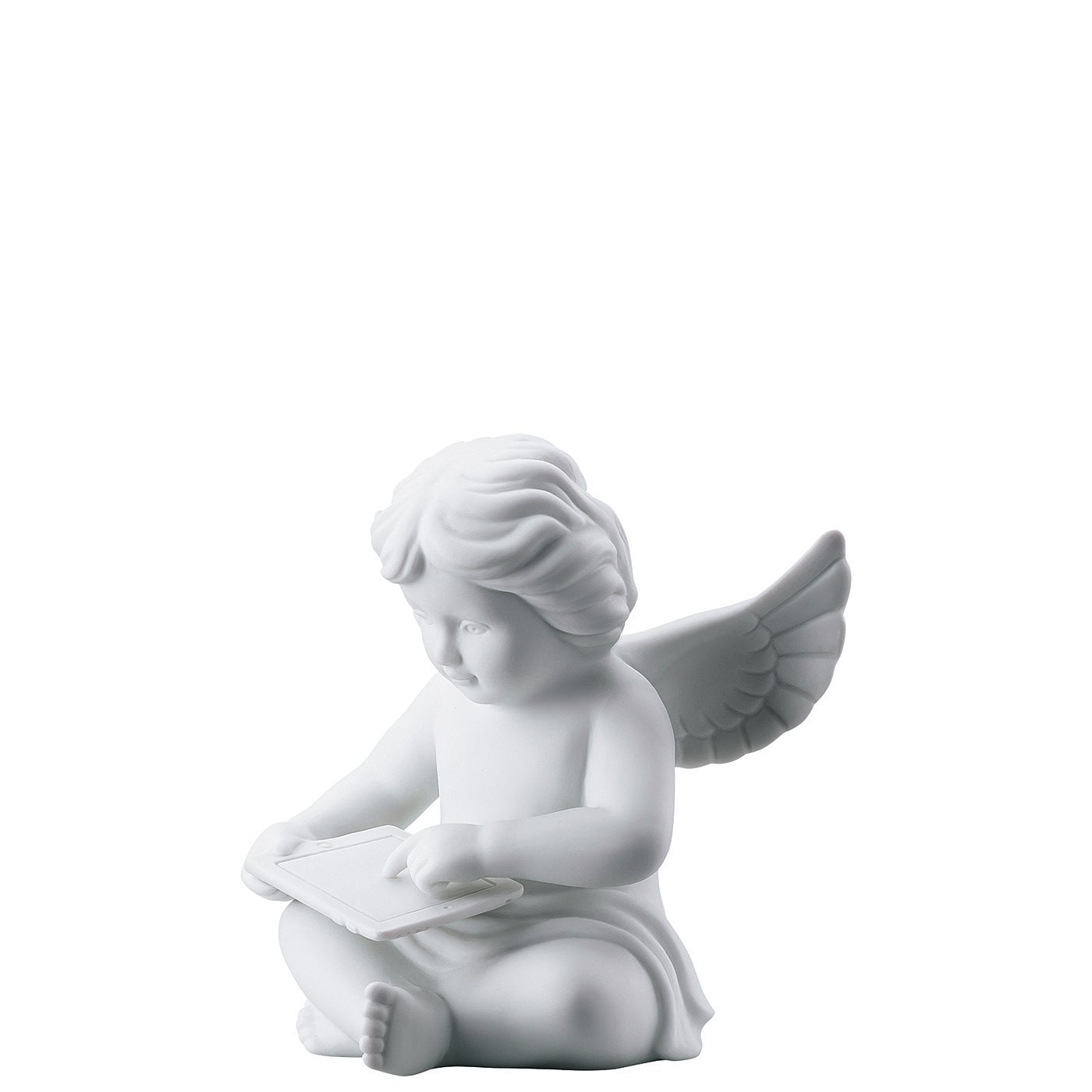Rosenthal Фігурка Ангел з планшетом 10 см біла матова Angel | https://grandposuda.com.ua