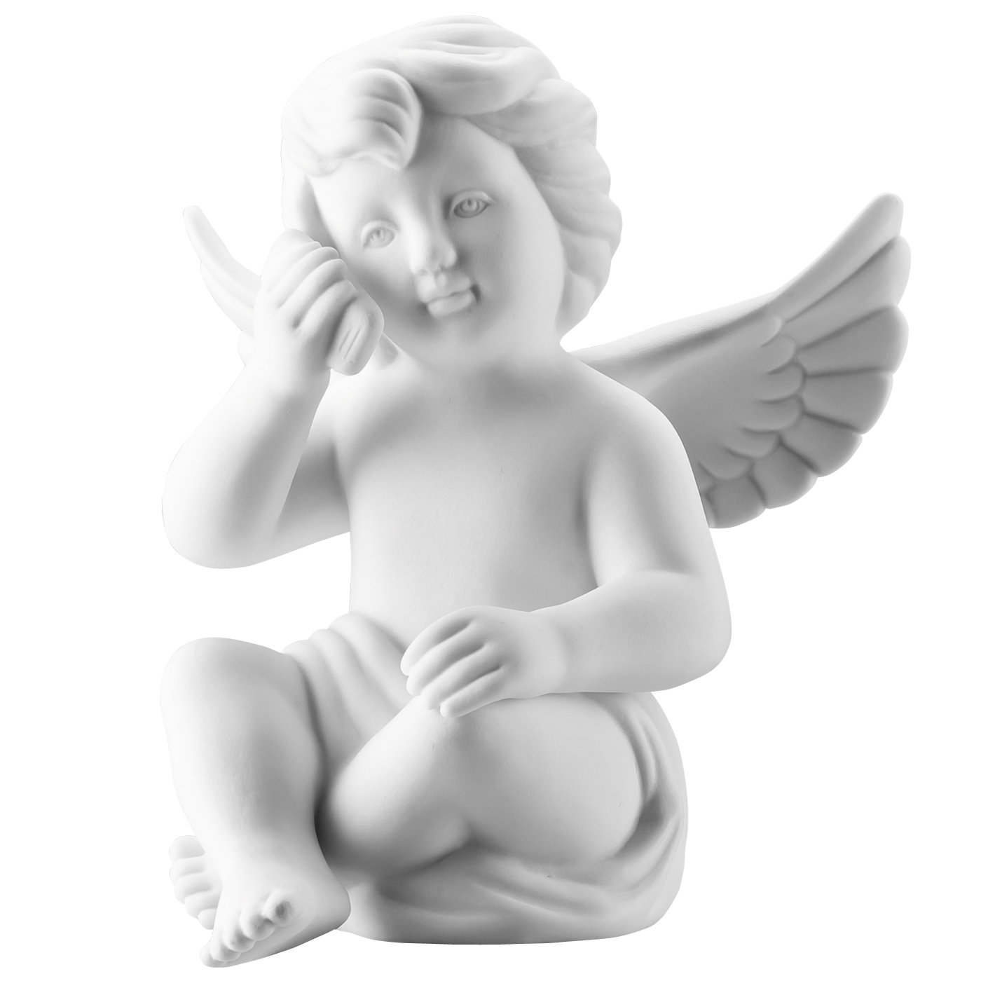 Rosenthal Фігурка Ангел з телефоном 14.5 см біла матова Angel | https://grandposuda.com.ua