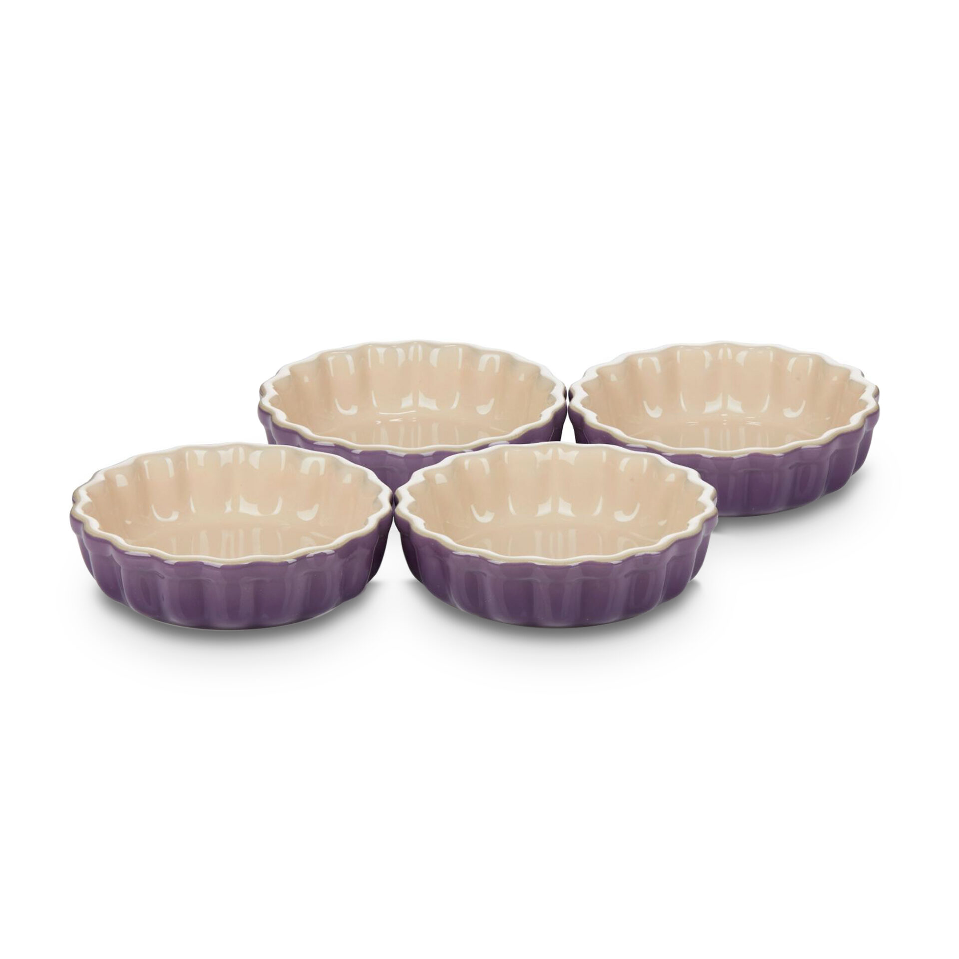 Le Creuset Набір з 4 форм для випічки 11 см Ultra Violet | https://grandposuda.com.ua