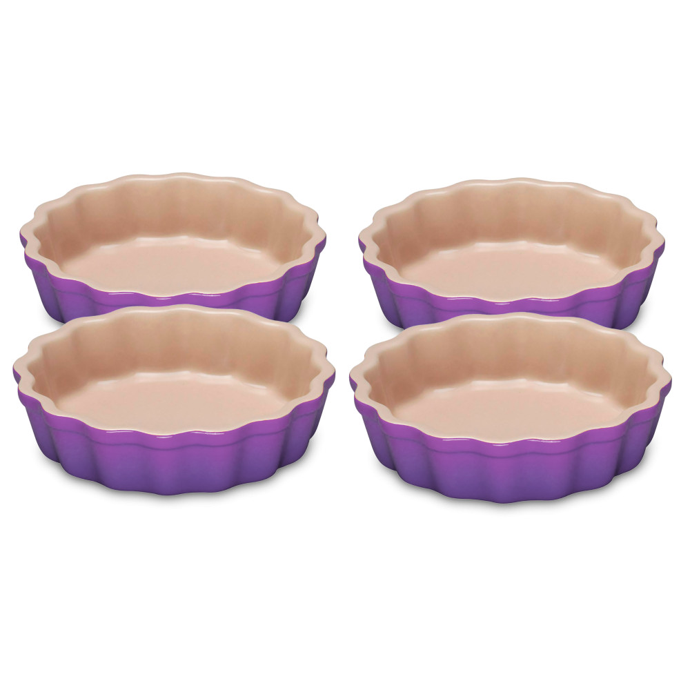Le Creuset Набір з 4 форм для випічки 11 см Ultra Violet | https://grandposuda.com.ua