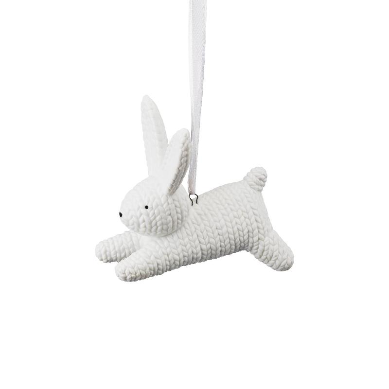 Rosenthal Підвіска Кролик біла маленька 7,5x4x6,5 см Rabbits | https://grandposuda.com.ua