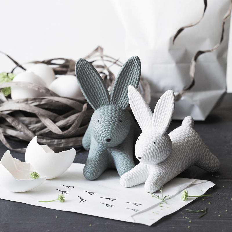 Rosenthal Фігурка Кролик сіра велика 13,5x9x12 см Rabbits | https://grandposuda.com.ua