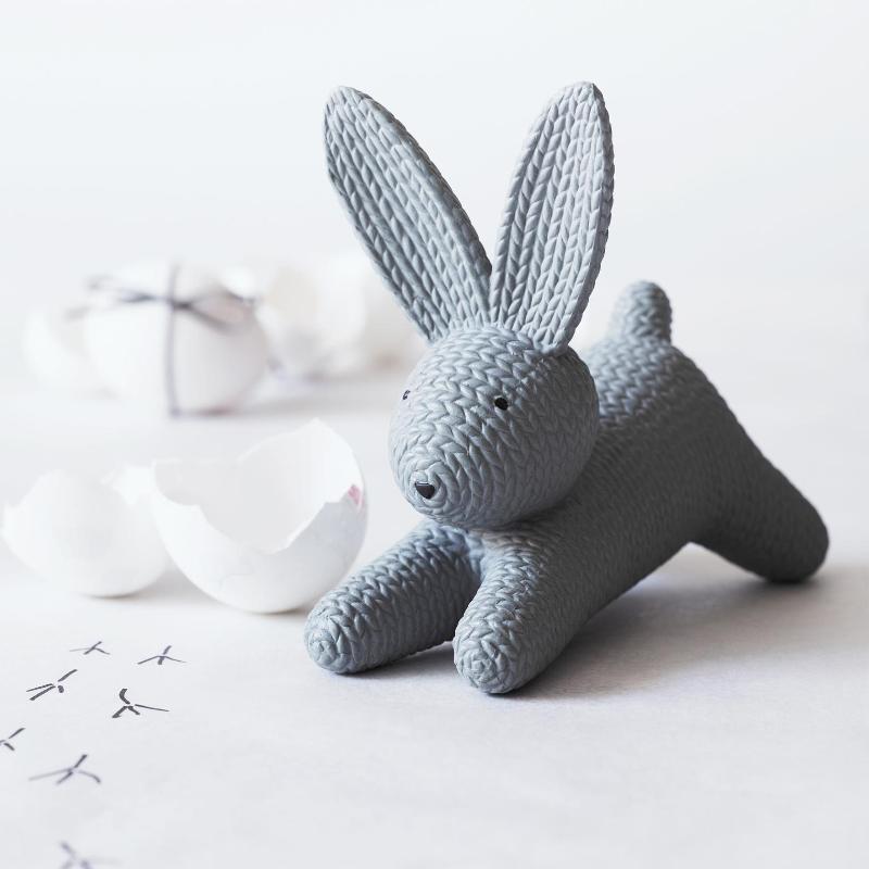 Rosenthal Фігурка Кролик сіра велика 13,5x9x12 см Rabbits | https://grandposuda.com.ua
