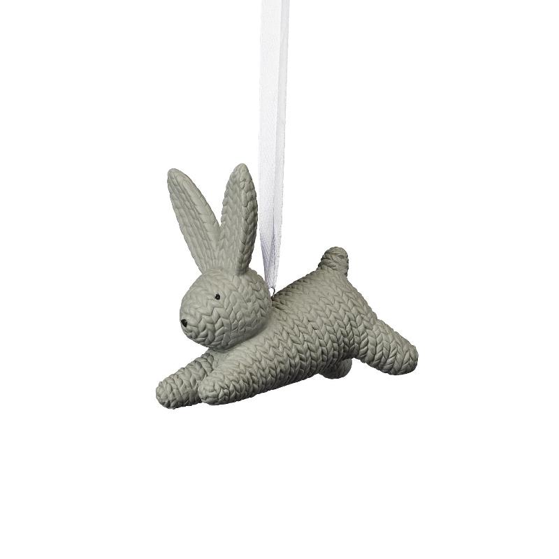 Rosenthal Підвіска Кролик сіра маленька 7,5x4x6,5 см Rabbits | https://grandposuda.com.ua