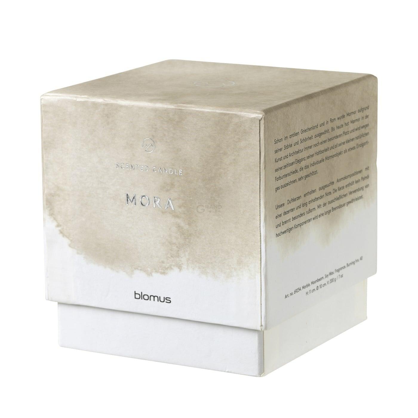 Blomus Свічка ароматична 10x11 см Mora Marble moonbeam Frable | https://grandposuda.com.ua