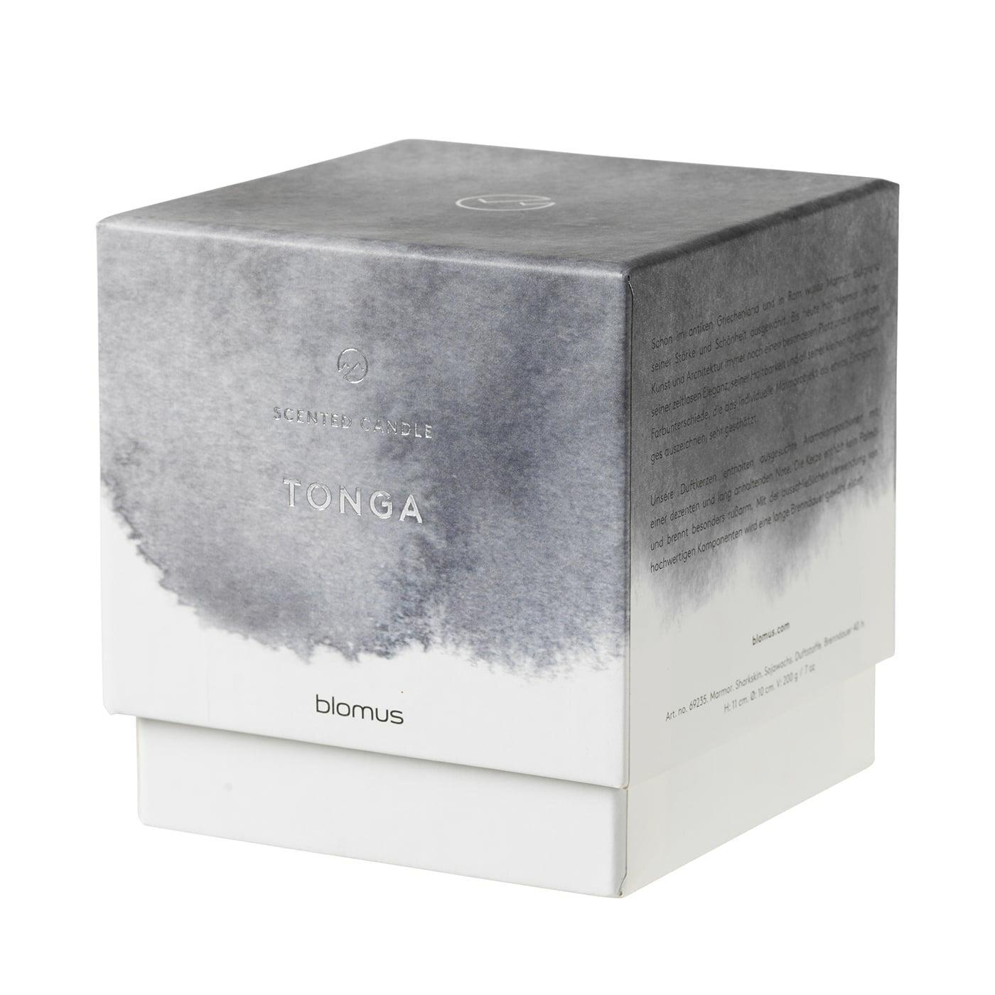 Blomus Свеча ароматическая 10x11 см Tonga Marble sharkskin Frable | https://grandposuda.com.ua