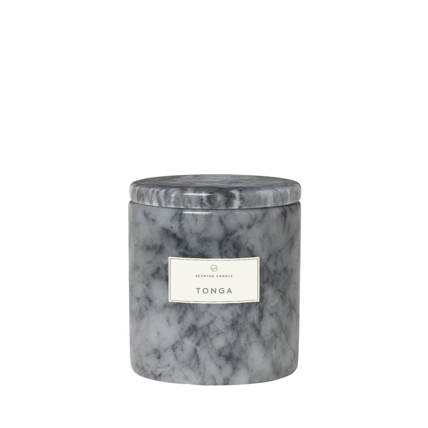Blomus Свеча ароматическая 10x11 см Tonga Marble sharkskin Frable | https://grandposuda.com.ua