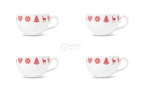 Friesland Набор чашек для кофе 0,24 л. 4 предмета Happymix | https://grandposuda.com.ua