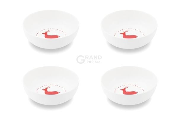 Friesland Набор пиал для хлопьев 15 см, 4 предмета Happymix | https://grandposuda.com.ua