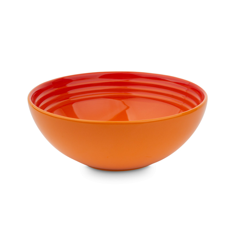 Le Creuset Піала для мюслі 16,2 см помаранчева Flame | https://grandposuda.com.ua