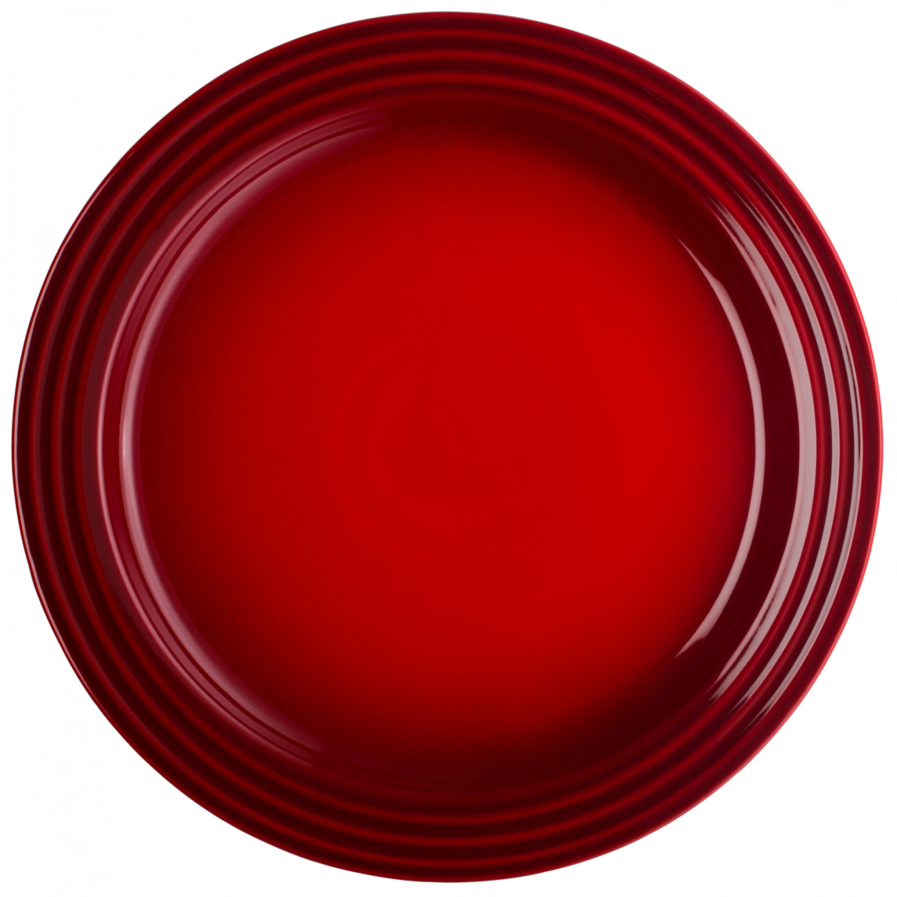 Le Creuset Тарелка обеденная 27,2 см вишневая Cerise | https://grandposuda.com.ua
