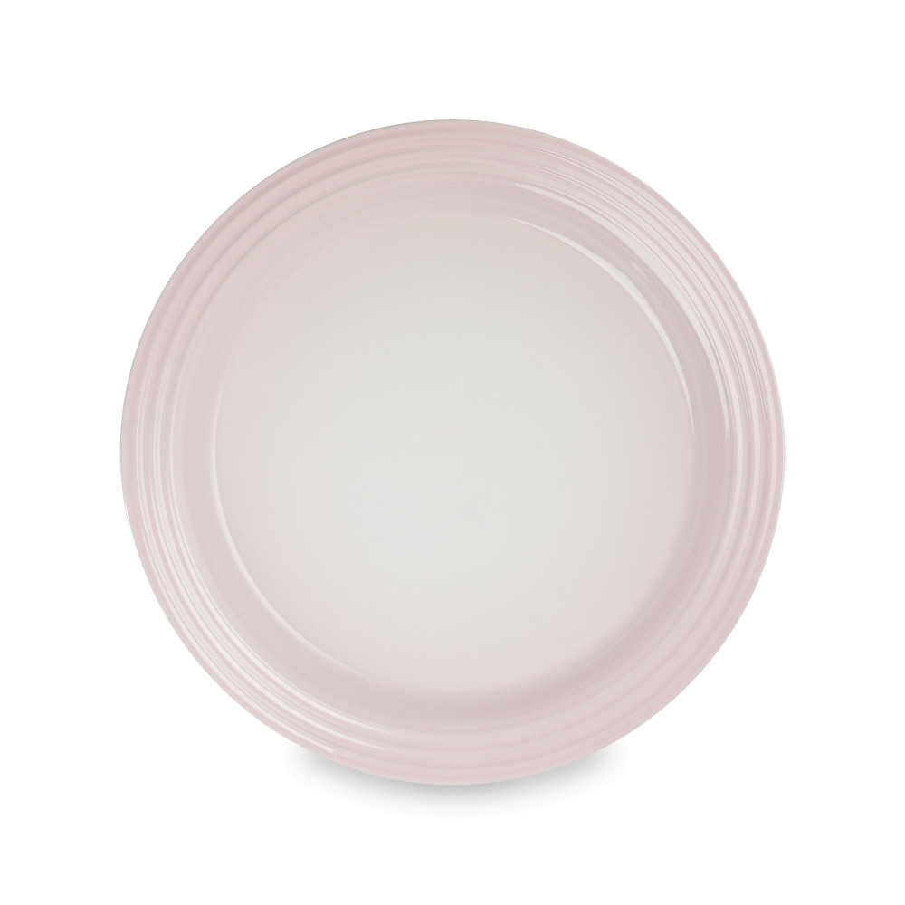 Le Creuset Тарелка обеденная 27,2 см розовая Shell Pink | https://grandposuda.com.ua